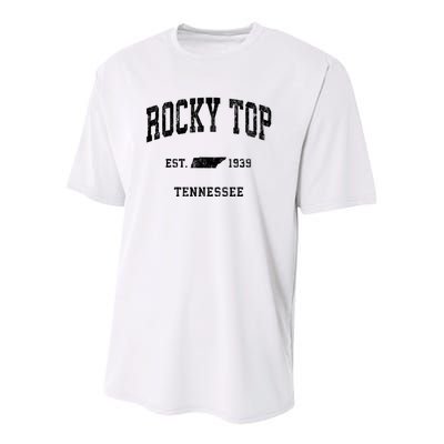 Rocky Top Tennessee Tn Vintage Established Athletic Sports Design Youth Performance Sprint T-Shirt