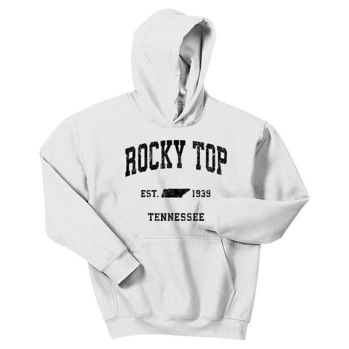 Rocky Top Tennessee Tn Vintage Established Athletic Sports Design Kids Hoodie