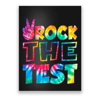 Rock The Test Testing Day Retro Motivational Teacher Student Poster