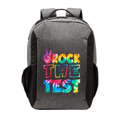 Rock The Test Testing Day Retro Motivational Teacher Student Vector Backpack