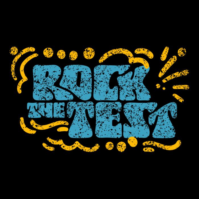 Rock The Test Teacher Test Day Testing Exam Score Doggie Tank