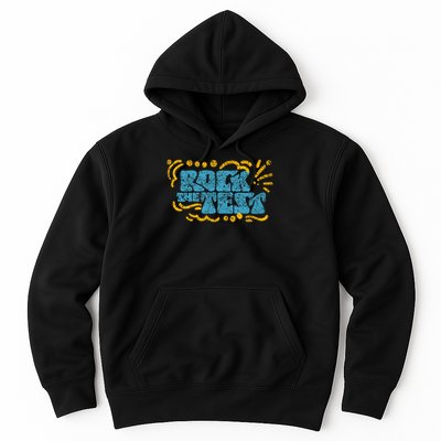 Rock The Test Teacher Test Day Testing Exam Score Hoodie
