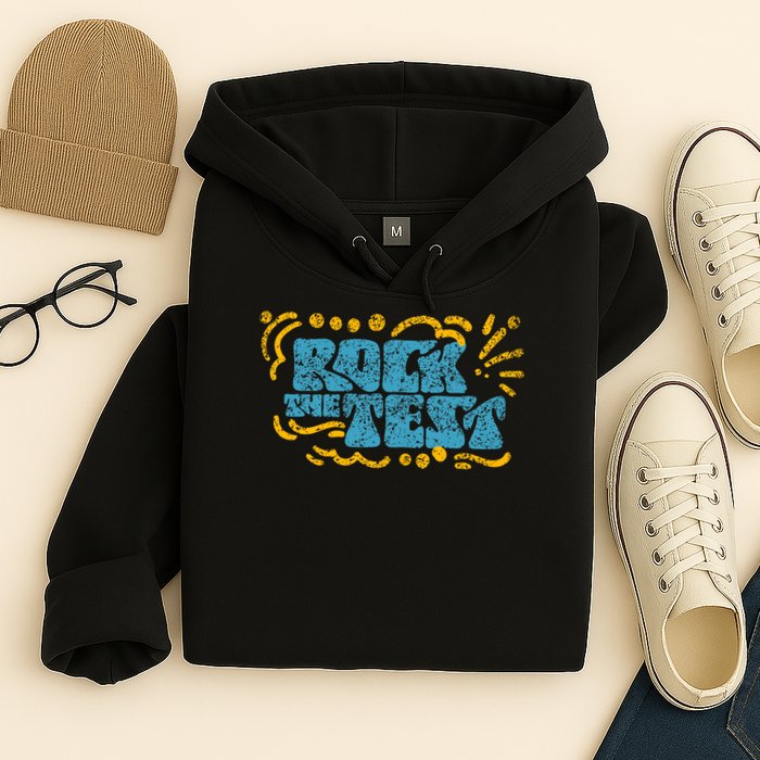 Rock The Test Teacher Test Day Testing Exam Score Hoodie