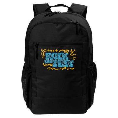 Rock The Test Teacher Test Day Testing Exam Score Backpack