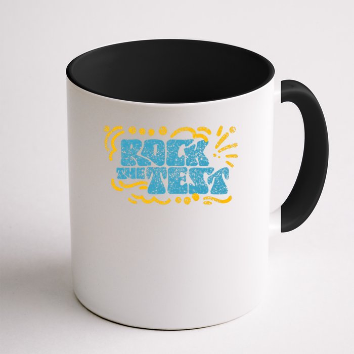 Rock The Test Teacher Test Day Testing Exam Score Mug