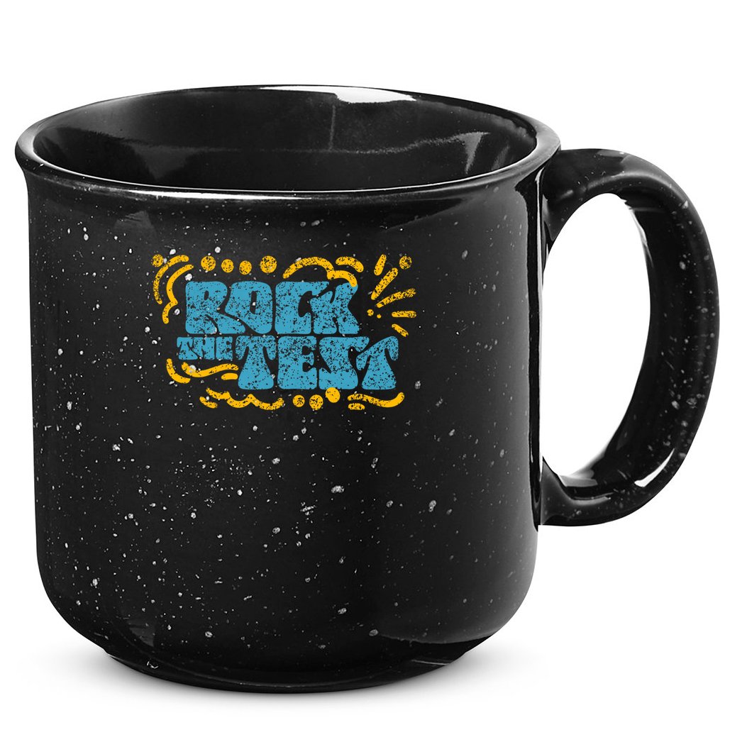 Rock The Test Teacher Test Day Testing Exam Score 15oz Campfire Ceramic Mug
