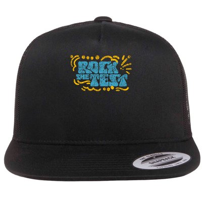 Rock The Test Teacher Test Day Testing Exam Score Flatbill Hat