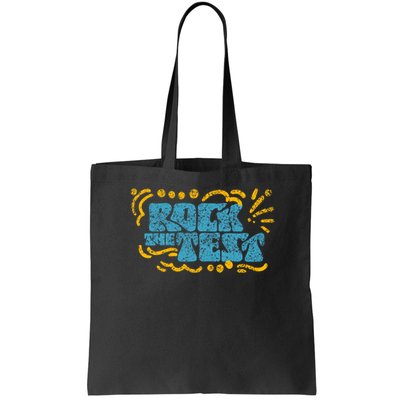 Rock The Test Teacher Test Day Testing Exam Score Bag