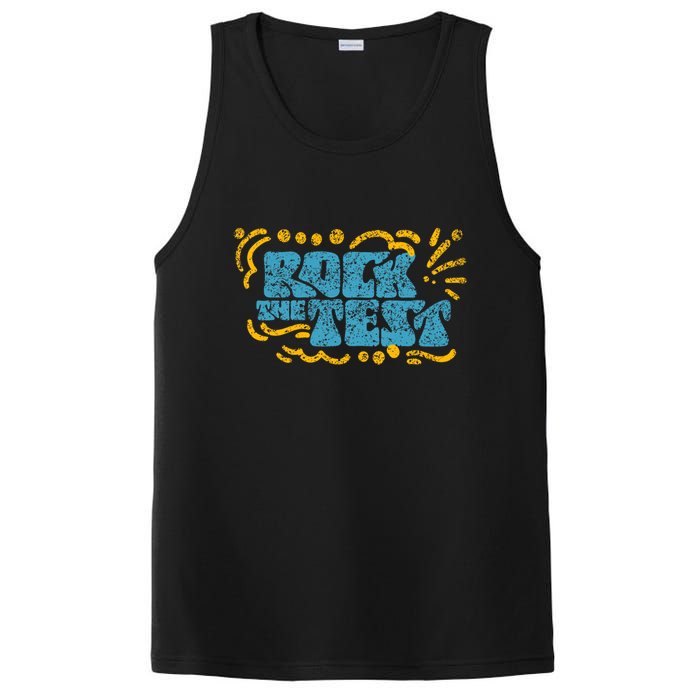 Rock The Test Teacher Test Day Testing Exam Score PosiCharge Competitor Tank