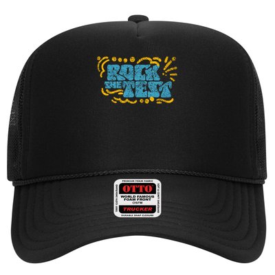 Rock The Test Teacher Test Day Testing Exam Score Trucker Hat