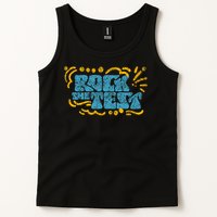 Rock The Test Teacher Test Day Testing Exam Score Tank Top