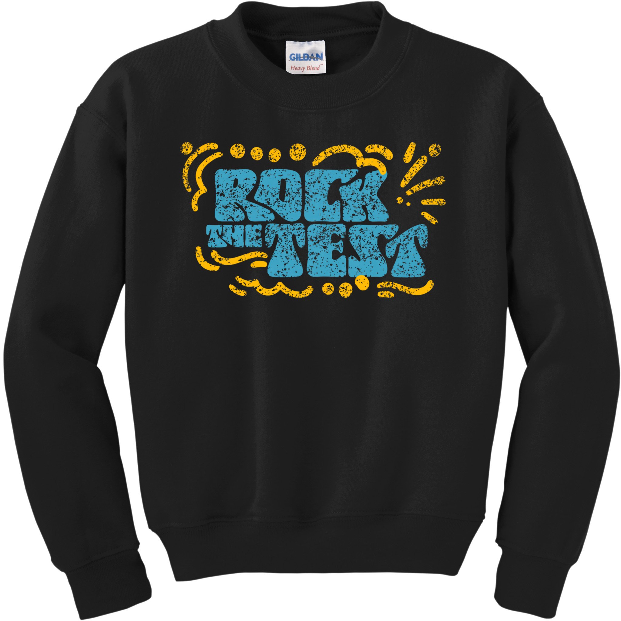 Rock The Test Teacher Test Day Testing Exam Score Kids Sweatshirt