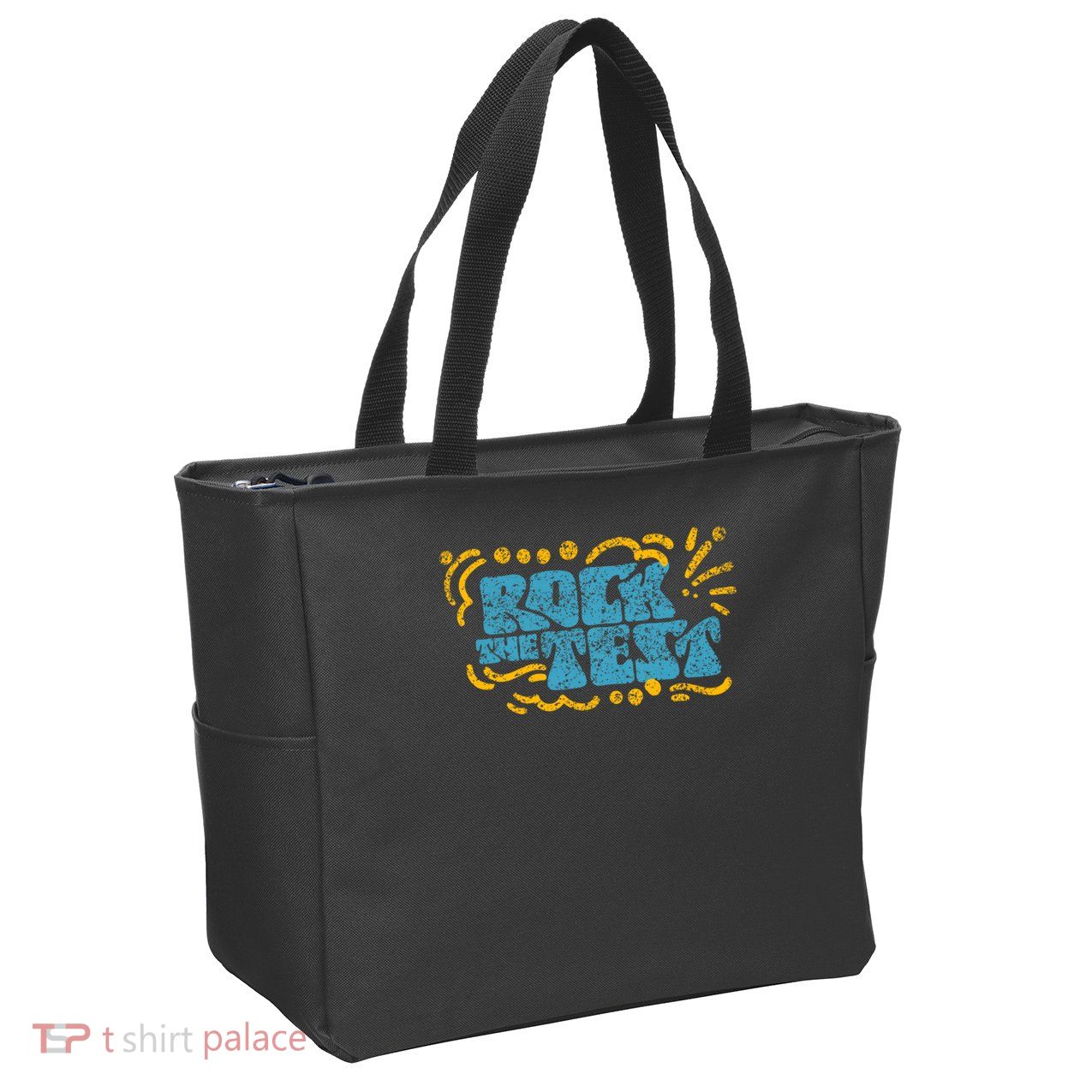 Rock The Test Teacher Test Day Testing Exam Score Zip Tote Bag