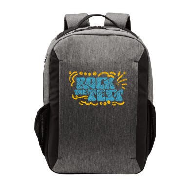 Rock The Test Teacher Test Day Testing Exam Score Vector Backpack
