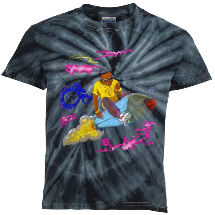 Rip Takeoff Takeoff Quavo Offset Rapper Kids Tie-Dye T-Shirt