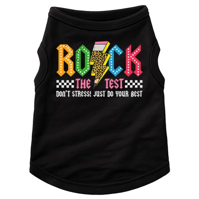 Rock The Test Testing Day Don't Stress ABCD Alphabet Doggie Tank