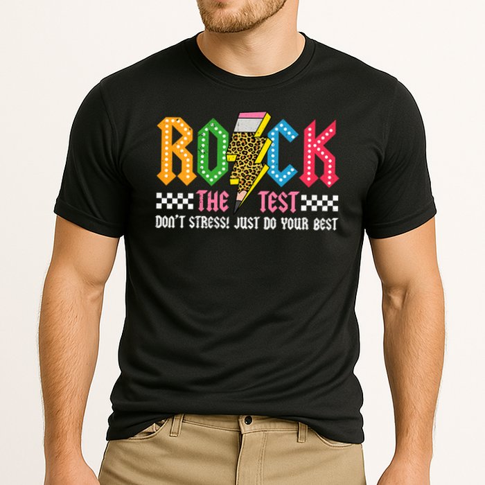 Rock The Test Testing Day Don't Stress ABCD Alphabet Performance Shirt