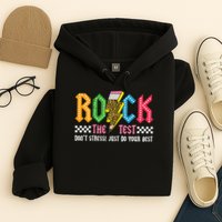 Rock The Test Testing Day Don't Stress ABCD Alphabet Hoodie
