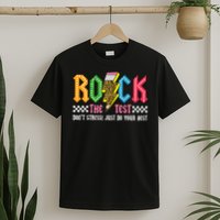 Rock The Test Testing Day Don't Stress ABCD Alphabet T-Shirt