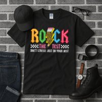 Rock The Test Testing Day Don't Stress ABCD Alphabet Tall T-Shirt
