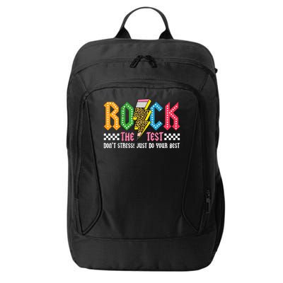 Rock The Test Testing Day Don't Stress ABCD Alphabet City Backpack