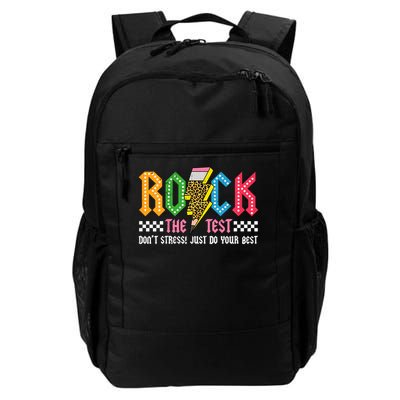 Rock The Test Testing Day Don't Stress ABCD Alphabet Backpack