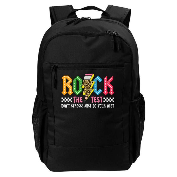 Rock The Test Testing Day Don't Stress ABCD Alphabet Backpack