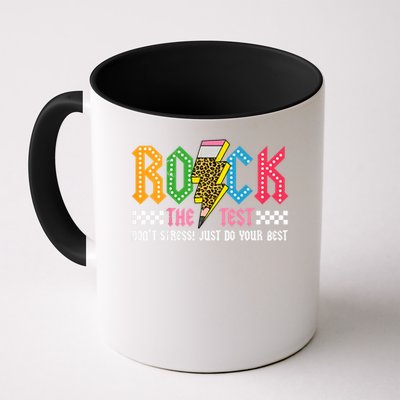 Rock The Test Testing Day Don't Stress ABCD Alphabet Mug