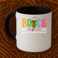 Rock The Test Testing Day Don't Stress ABCD Alphabet Mug