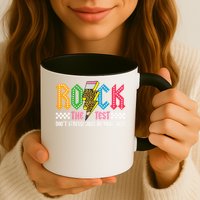 Rock The Test Testing Day Don't Stress ABCD Alphabet Mug