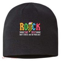 Rock The Test Testing Day Don't Stress ABCD Alphabet Sustainable Beanie