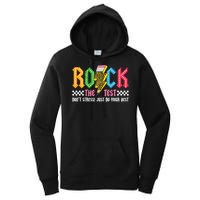 Rock The Test Testing Day Don't Stress ABCD Alphabet Women's Pullover Hoodie