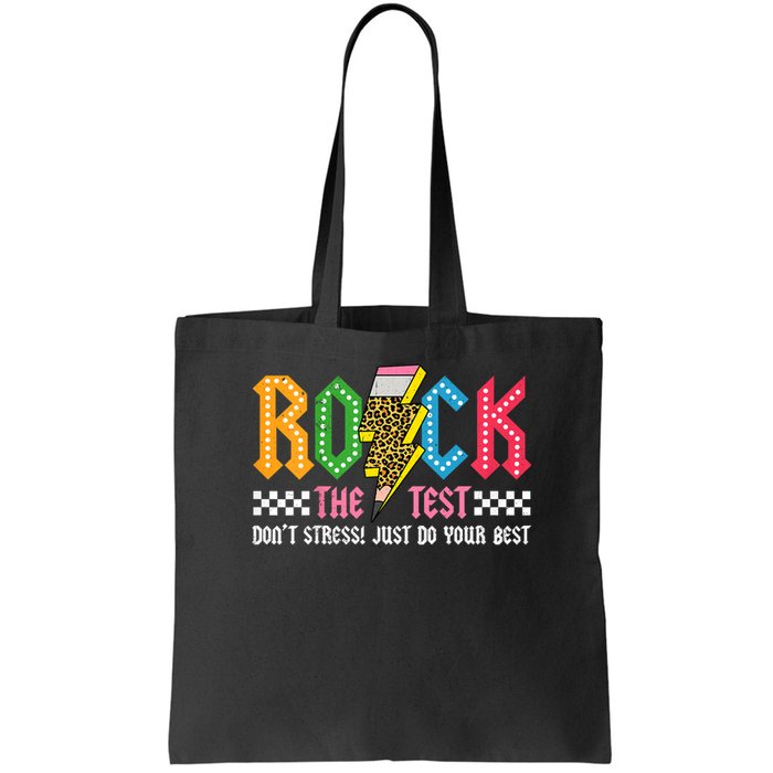 Rock The Test Testing Day Don't Stress ABCD Alphabet Bag