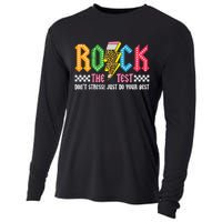 Rock The Test Testing Day Don't Stress ABCD Alphabet Cooling Performance Long Sleeve Crew