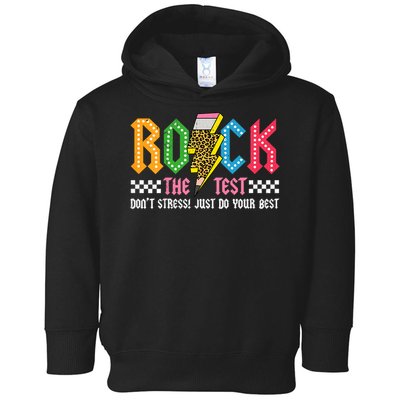 Rock The Test Testing Day Don't Stress ABCD Alphabet Toddler Hoodie