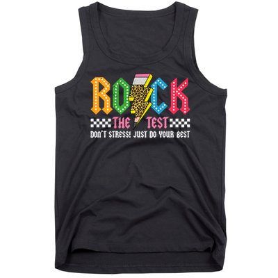 Rock The Test Testing Day Don't Stress ABCD Alphabet Tank Top