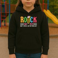 Rock The Test Testing Day Don't Stress ABCD Alphabet Kids Hoodie