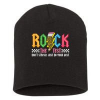 Rock The Test Testing Day Don't Stress ABCD Alphabet Short Acrylic Beanie
