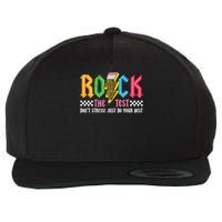 Rock The Test Testing Day Don't Stress ABCD Alphabet Wool Snapback Cap