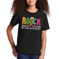 Rock The Test Testing Day Don't Stress ABCD Alphabet Kids T-Shirt