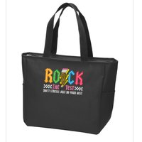 Rock The Test Testing Day Don't Stress ABCD Alphabet Zip Tote Bag