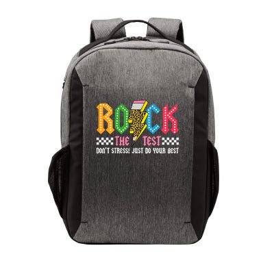 Rock The Test Testing Day Don't Stress ABCD Alphabet Vector Backpack