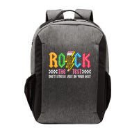 Rock The Test Testing Day Don't Stress ABCD Alphabet Vector Backpack