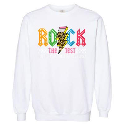 Rock The Test Testing Day Don't Stress ABCD Alphabet Garment-Dyed Sweatshirt