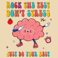 Rock the Test Don't Stress Testing Day Teacher Student Gift Drawstring Bag