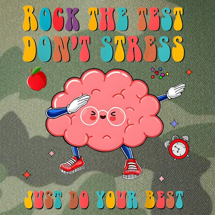 Rock The Test DonT Stress Just Do Your Best Funny Testing Day Legacy Tie Dye Trucker Hat