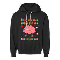 Rock The Test DonT Stress Just Do Your Best Funny Testing Day Garment-Dyed Fleece Hoodie