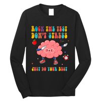 Rock The Test DonT Stress Just Do Your Best Funny Testing Day Long Sleeve Shirt