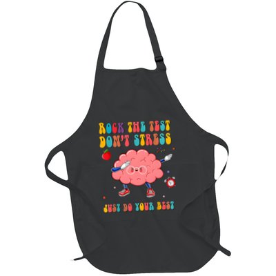 Rock The Test DonT Stress Just Do Your Best Funny Testing Day Apron