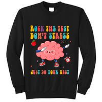 Rock The Test DonT Stress Just Do Your Best Funny Testing Day Sweatshirt